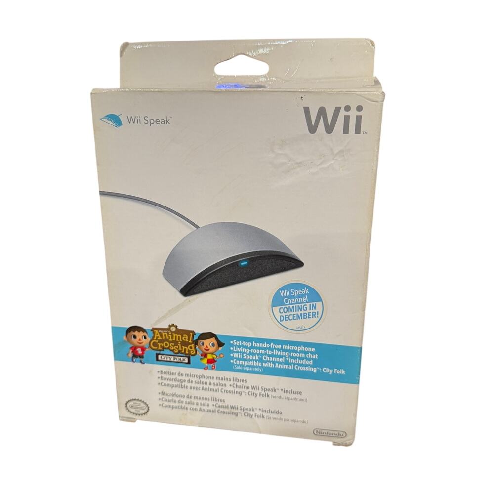 Nintendo Wii Speak Hands Free Microphone (Animal Crossing City Folk) NEW!